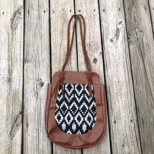 Target Mossimo Aztec Faux Leather Tote